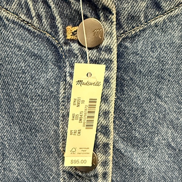 Madewell Blue Denim Sleeveless Top - Picture 2 of 4